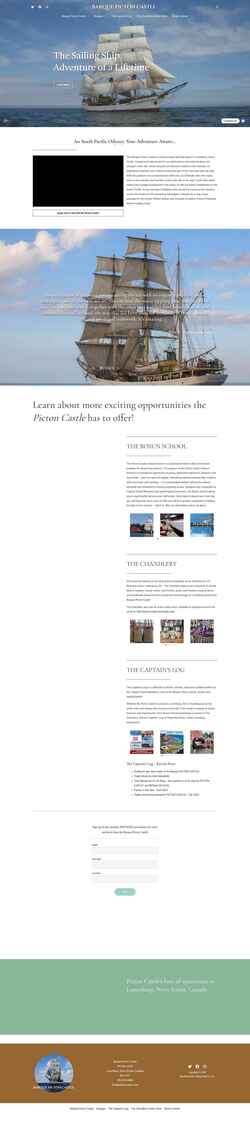Screenshot picton-castle.com