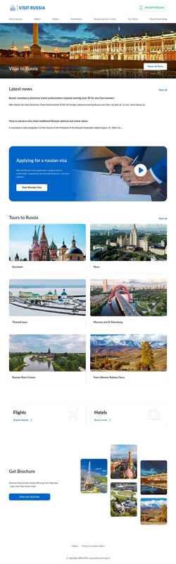 Zrzut ekranu visitrussia.org.uk