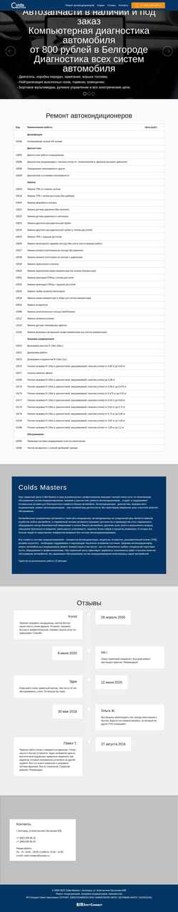 Screenshot colds-masters.ru