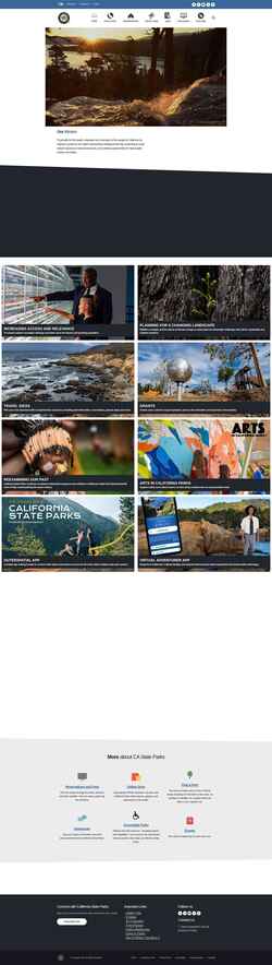 Captura de pantalla parks.ca.gov