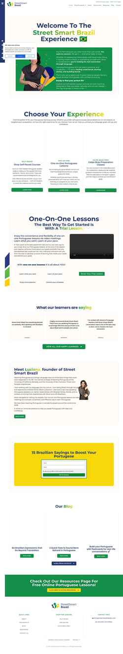 Snímka obrazovky streetsmartbrazil.com