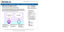 Снимак екрана peptide2.com