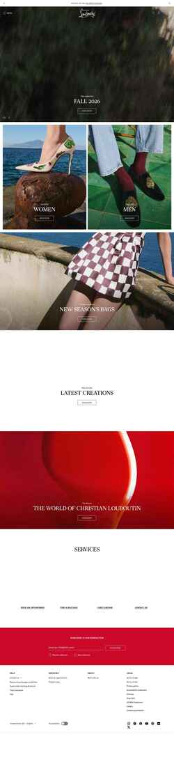 Zrzut ekranu us.christianlouboutin.com