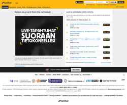 Snímek obrazovky livevideo.betfair.com