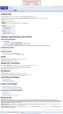 Ekraanipilt wiki.sagemath.org