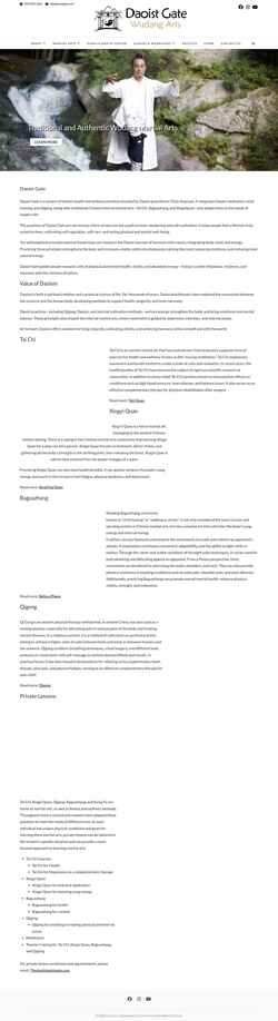 Posnetek zaslona daoistgate.com