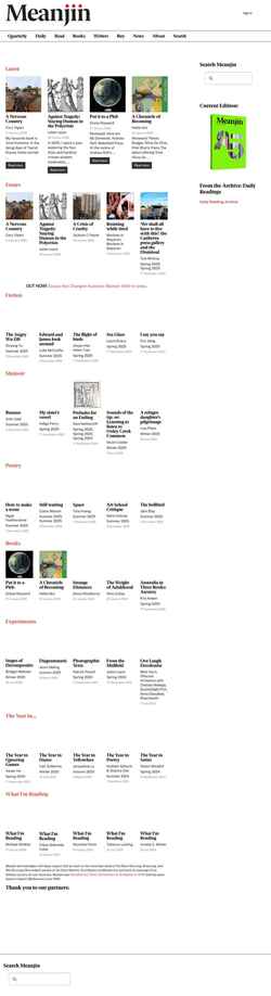 Screenshot meanjin.com.au