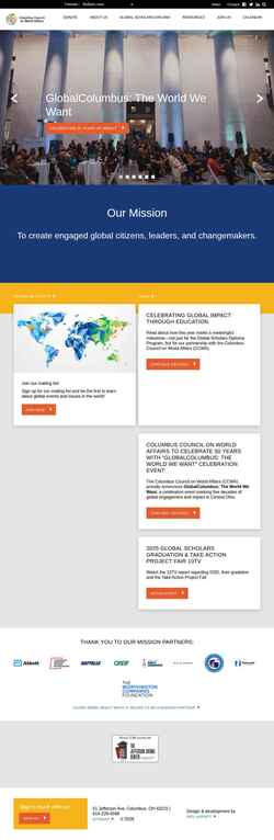 Screenshot columbusworldaffairs.org
