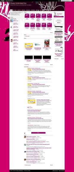 Captura de tela divasunlimited.ning.com