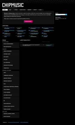 Skærmbillede chipmusic.org
