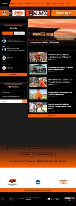 Screenshot okstate.com