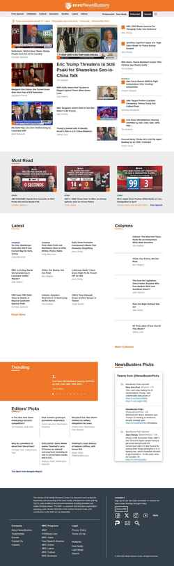 Screenshot newsbusters.org