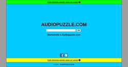 Στιγμιότυπο οθόνης audiopuzzle.com