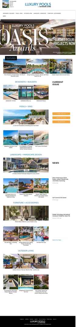 Screenshot luxurypools.com