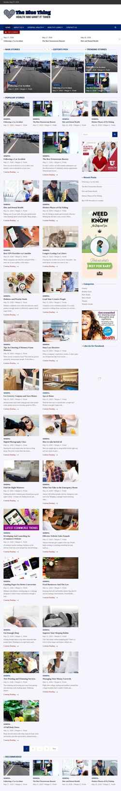 Captură de ecran thebluething.com