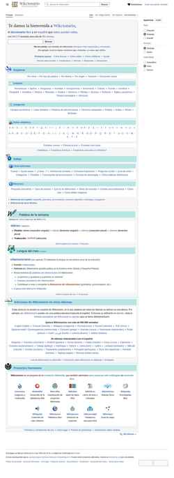 Captură de ecran es.wiktionary.org