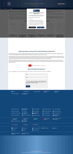 Screenshot math-drills.com