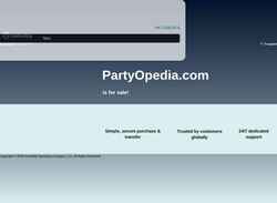 Captură de ecran partyopedia.com