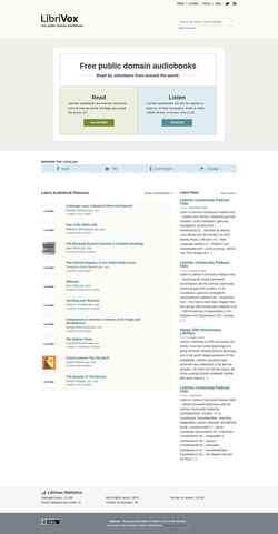 Screenshot librivox.org