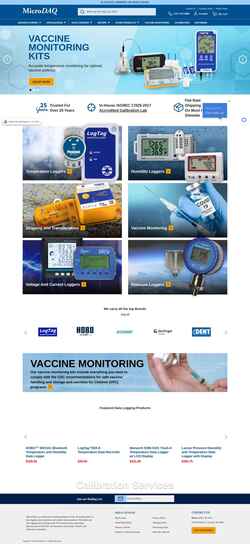 Capture d'écran microdaq.com