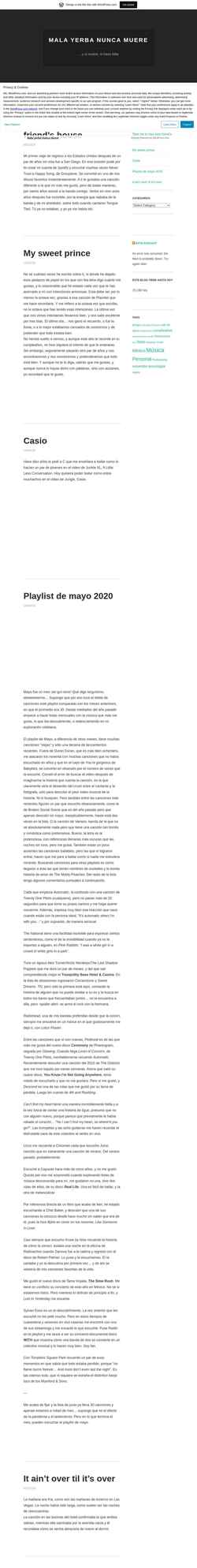 Screenshot wilson.wordpress.com