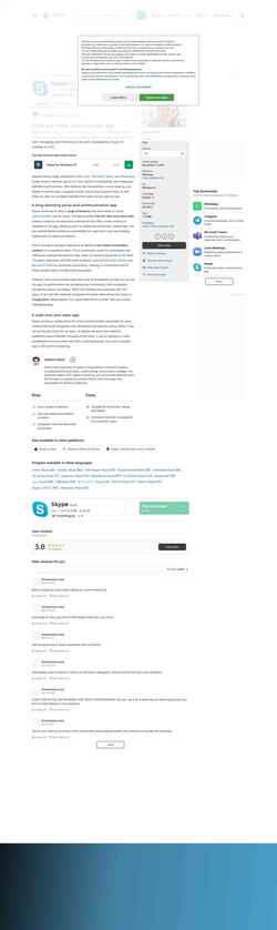 Captura de pantalla skype.en.softonic.com
