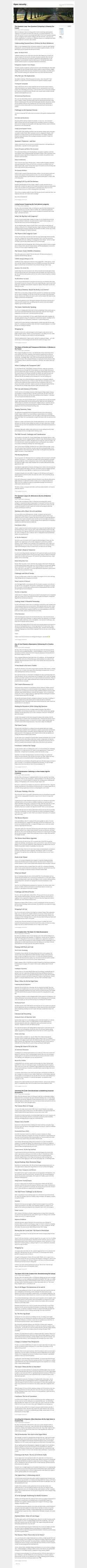 Ekraanipilt open-security.org