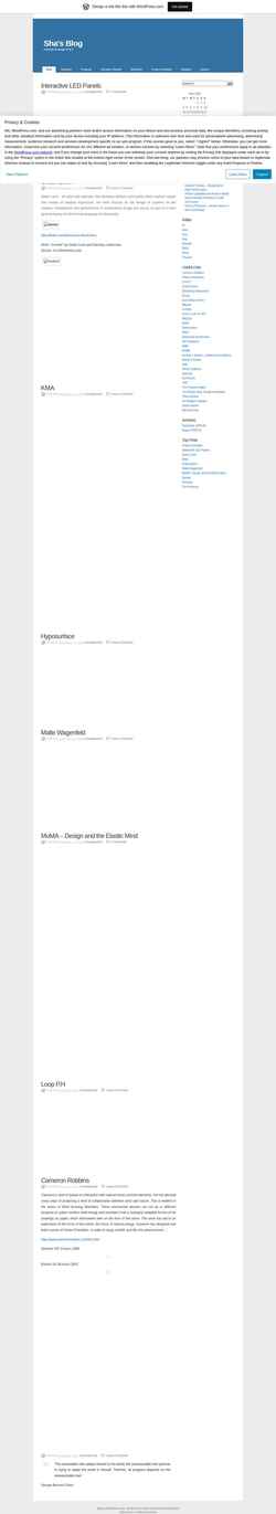 Screenshot shahaker.wordpress.com