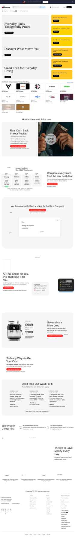 Ekrānuzņēmums price.com