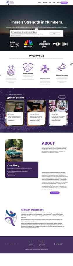 Screenshot scamvictimsunited.com