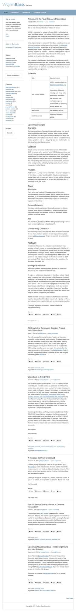 Екранна снимка blog.wormbase.org