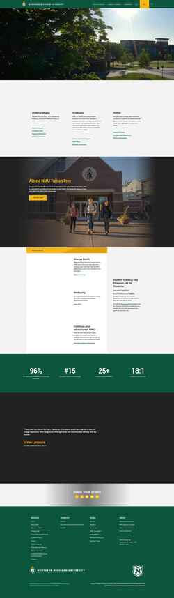 Screenshot nmu.edu