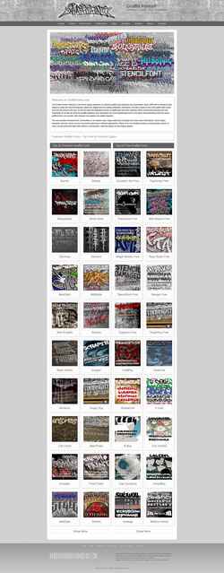 スクリーンショット graffitifonts.com