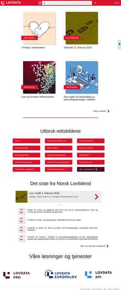 Skærmbillede lovdata.no