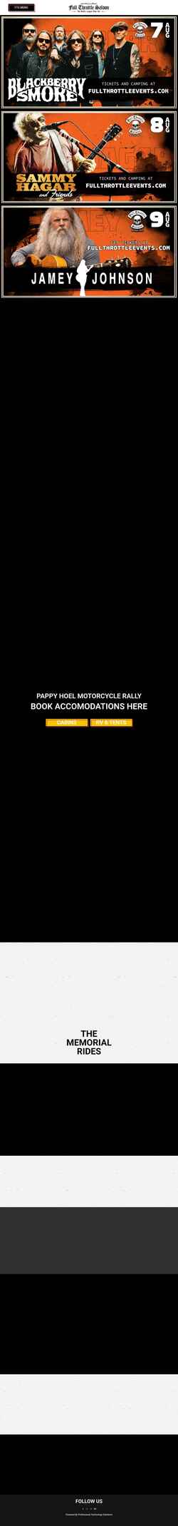 Captura de pantalla fullthrottlesaloon.com