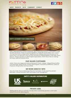 Skærmbillede pattyspizza.com