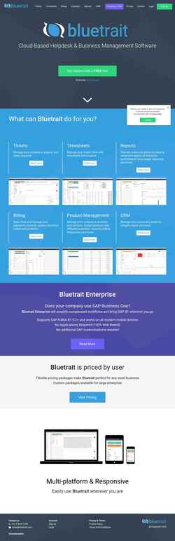 Ekran görüntüsü bluetrait.com