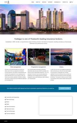 Captura de pantalla trafalgar-intl.com