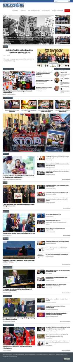 Captura de pantalla peoplesworld.org