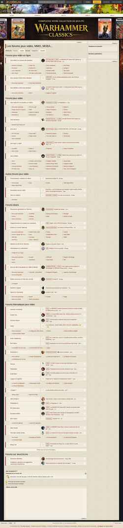Captură de ecran forums.jeuxonline.info
