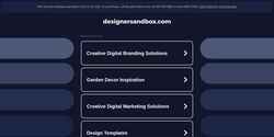 Snímek obrazovky designersandbox.com