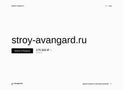 Skærmbillede stroy-avangard.ru