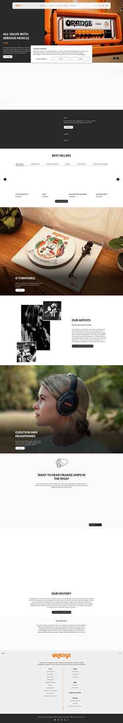 Screenshot orangeamps.com
