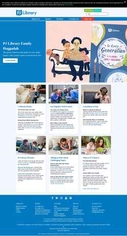 Снимак екрана pjlibrary.org