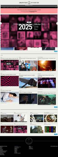 Снимак екрана drownedinsound.com