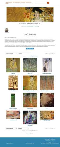 Screenshot klimtgallery.org