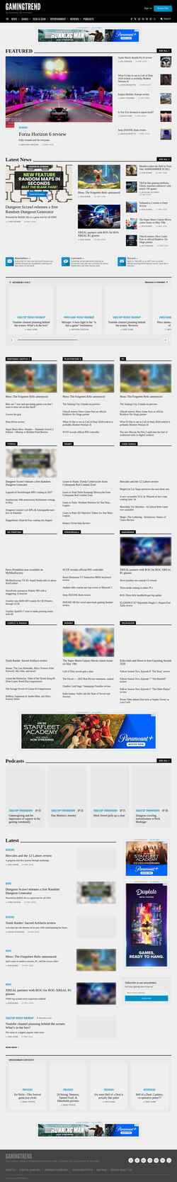 Στιγμιότυπο οθόνης gamingtrend.com