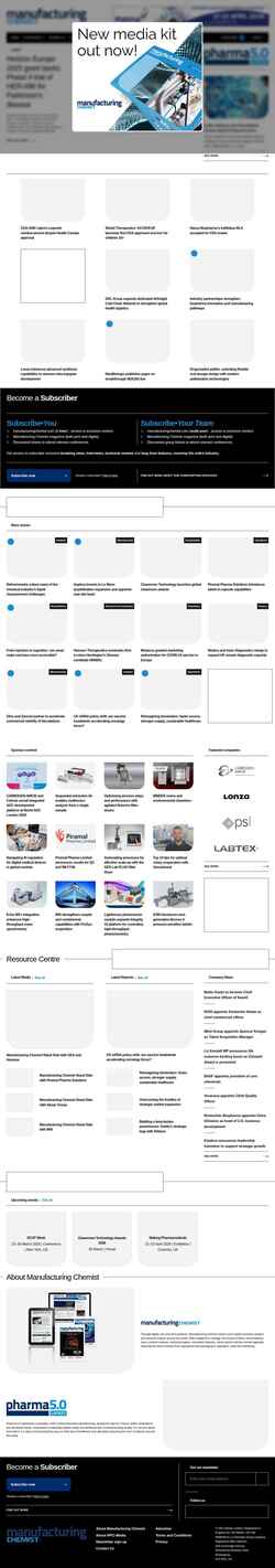 Captura de pantalla manufacturingchemist.com