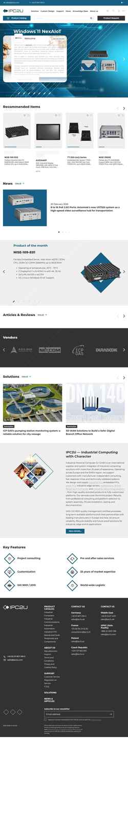 Posnetek zaslona ipc2u.com