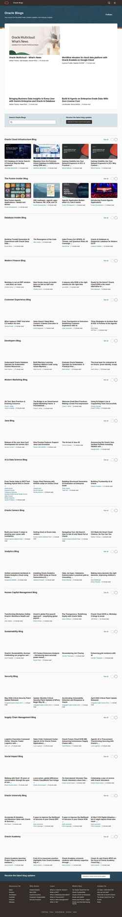 Στιγμιότυπο οθόνης blogs.oracle.com